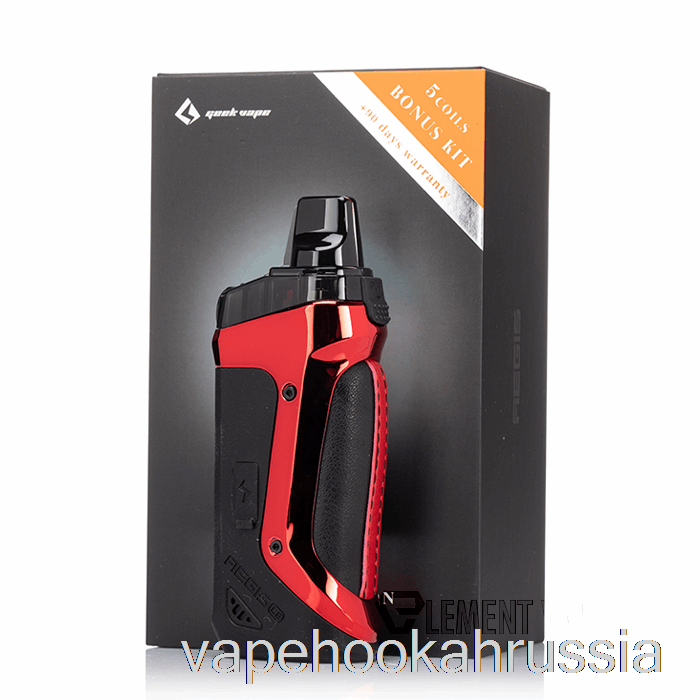 Vape Juice Geek Vape Aegis Boost 40W Pod Mod Kit Le Bonus Kit - красный